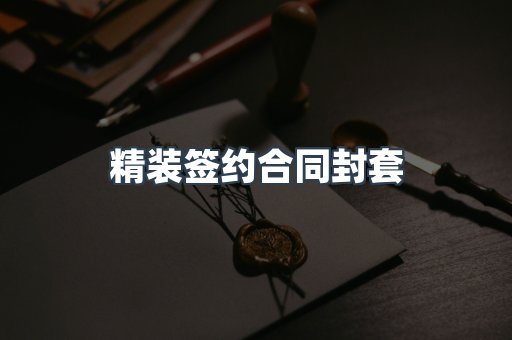 精装签约合同封套